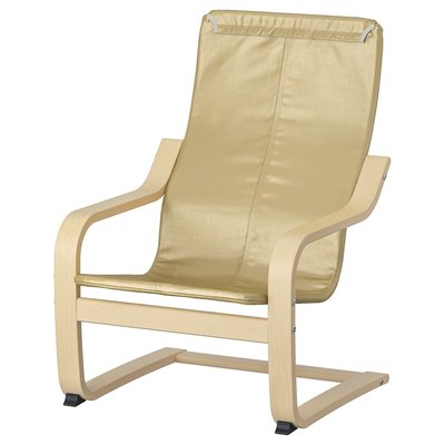 IKEA POANG Рама дитячого крісла, обкл береза 80418056 фото