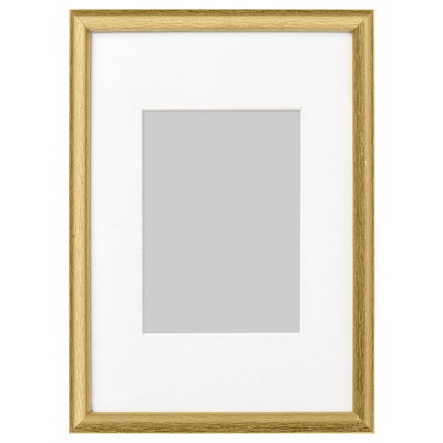 IKEA SILVERHOJDEN Рамка, золотий колір, 21x30 см 40370396 фото
