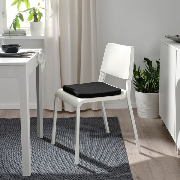 IKEA STAGGSTARR Подушка на стілець, чорна, 36x36x2,5 см 80508735 фото