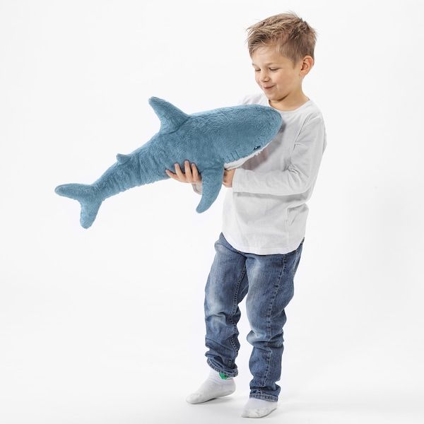 IKEA BLAHAJ Плюшевий, маленький акула, 55 см 20540663 фото