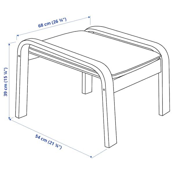 IKEA POANG Підставка для ніг, коричневий/Glose темно-коричневий 99860473 фото