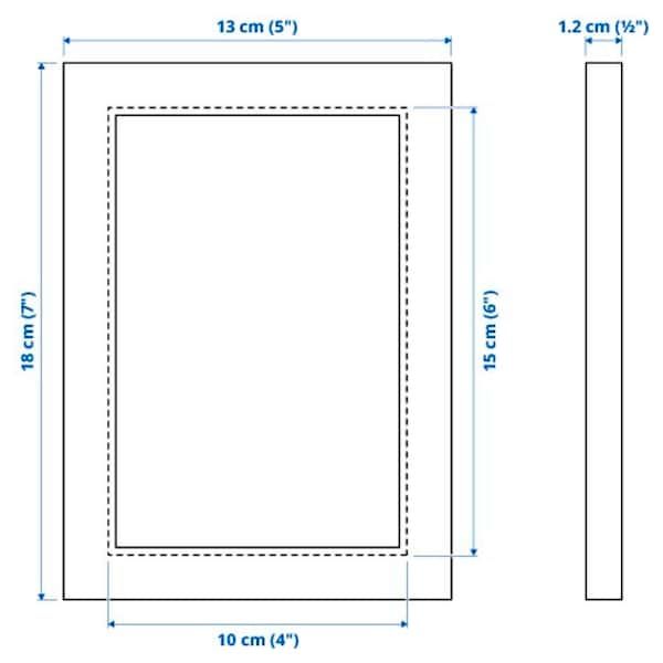 IKEA FISKBO Рамка, світло-рожевий, 10x15 см 70464708 фото