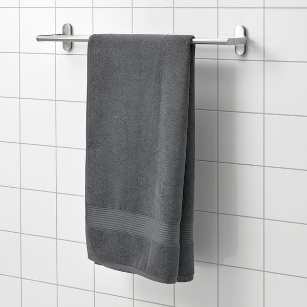 IKEA FREDRIKSJON Рушник для купання, темно-сірий, 70x140 см 50496705 фото