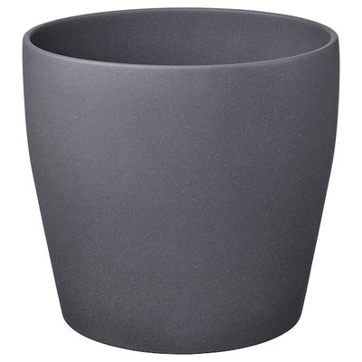 IKEA PERSILLADE Чохол для горщика, темно-сірий, 32 см. 40525614 фото