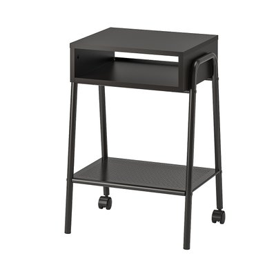 IKEA SETSKOG Нічний столик, чорний, 45x35 см 70338041 фото