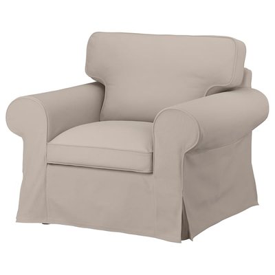 IKEA EKTORP Чохол на крісло, Totebo світло-бежевий 30472296 фото