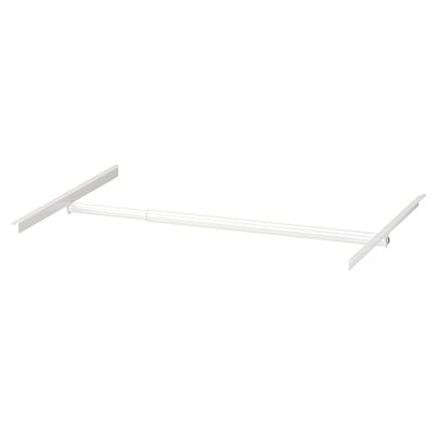 IKEA JONAXEL Регульована вішалка для одягу, біла, 46-82 см 10429987 фото