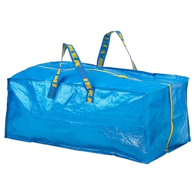 IKEA FRAKTA Сумка до візка, блакитна, 73х35х30 см, 76 л 90149148 фото