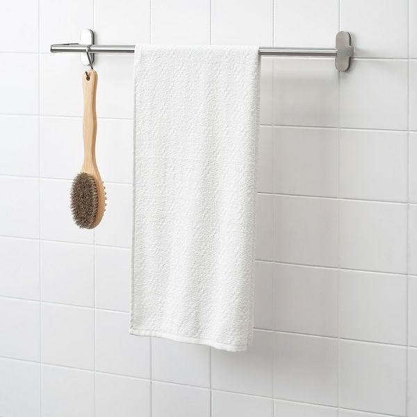 IKEA NARSEN Рушник для купання, білий, 55x120 см 90447355 фото