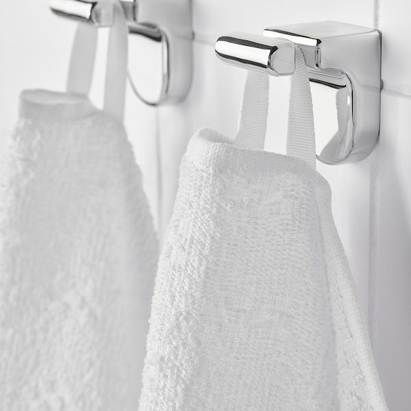 IKEA NARSEN Рушник для купання, білий, 55x120 см 90447355 фото