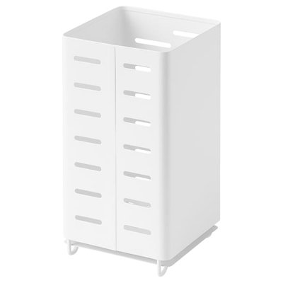 IKEA AVSTEG Стакан для кухонного приладдя, білий, 18 см 50531681 фото