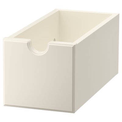 IKEA TORNVIKEN Коробка, кремовий, 16x34x15 см 00358971 фото