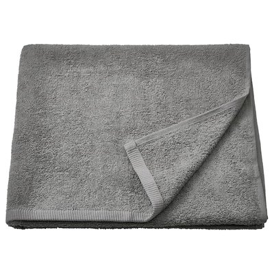 IKEA DIMFORSEN Рушник для купання, сірий, 70x140 см 20512858 фото