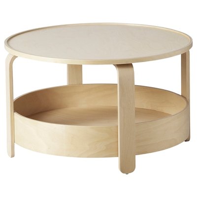 IKEA BORGEBY Кавовий столик, круглий береза, 70 см 70389356 фото