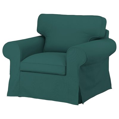 IKEA EKTORP Чохол для крісла, Totebo темно-бірюзовий 10472301 фото