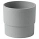IKEA NYPON Чохол для горщика, для внутрішнього/зовнішнього використання, сірий, 9 см 00395619 фото 1