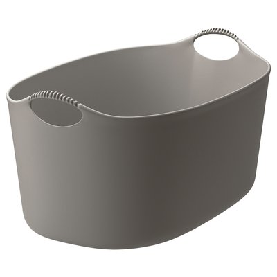 IKEA TORKIS Flexi кошик для прання внутр/зовн, сірий, 35 л 60494372 фото