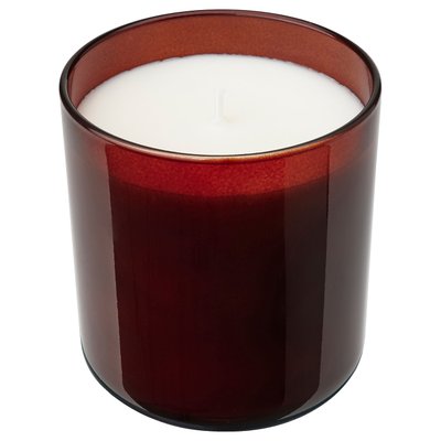 IKEA STORTSKON Свічка ароматична у склі, ягоди/червоний, 50 годин 30502142 фото