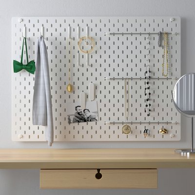 IKEA SKADIS Перфорована панель комбінована, біла, 76x56 см 49216697 фото