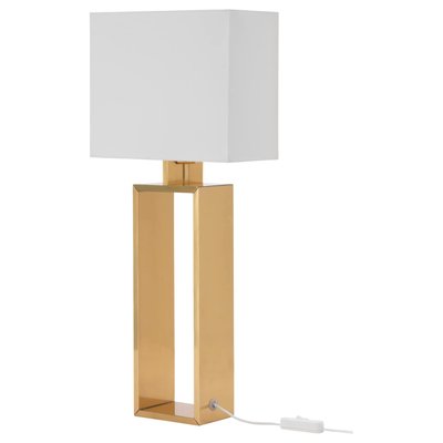 IKEA STILTJE Настільна лампа, кремовий/латунний колір 10399909 фото