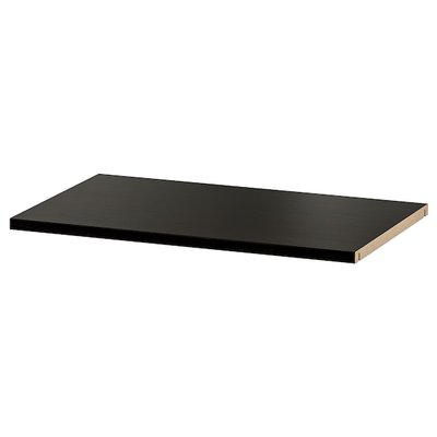 IKEA BESTA Полиця, чорно-коричнева, 56x36 см 40295528 фото