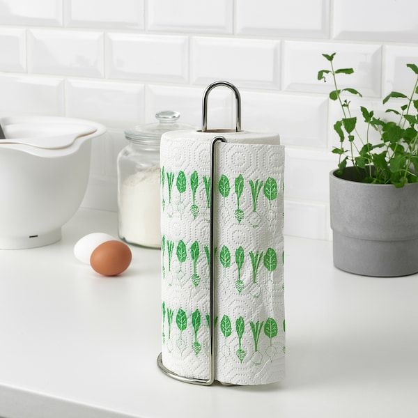 IKEA FAMILJ Рушник кухонний, візерунок яскраво-зелений/білий 40530743 фото