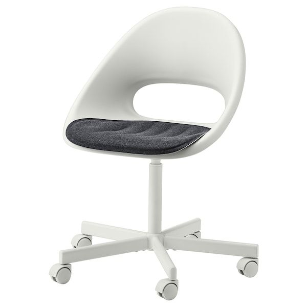 IKEA PYNTEN Подушка на стілець, темно-сіра, 41x43 см 30473205 фото