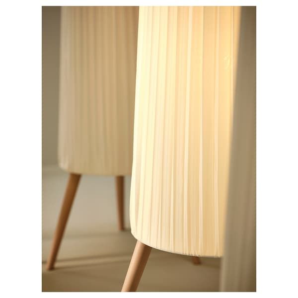 IKEA OKENSAND Підлогова лампа, бук/білий 00541526 фото