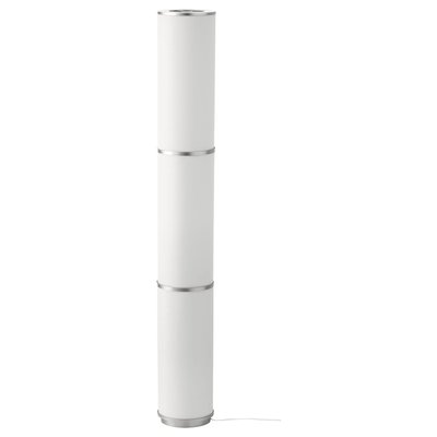 IKEA VIDJA Стояча лампа, біла, 138 см 00309198 фото