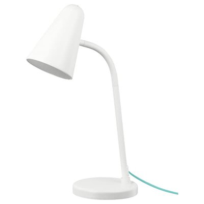 IKEA FUBBLA LED-настільна лампа, біла 40325709 фото