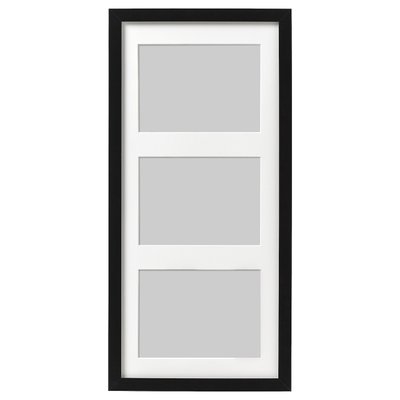 IKEA RIBBA Рамка, чорна, 50x23 см 60378462 фото