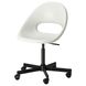IKEA LOBERGET / MALSKAR Обертове крісло, білий/чорний 29488571 фото 1