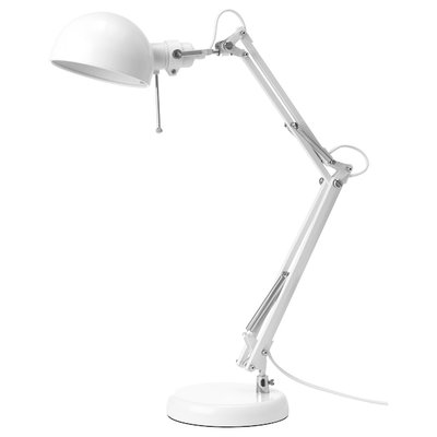 IKEA FORSA Столова лампа, біла 30439117 фото