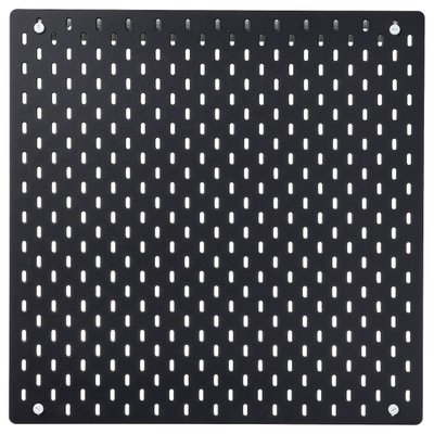 IKEA SKADIS Перфорована плита, чорний, 56x56 см 10534375 фото