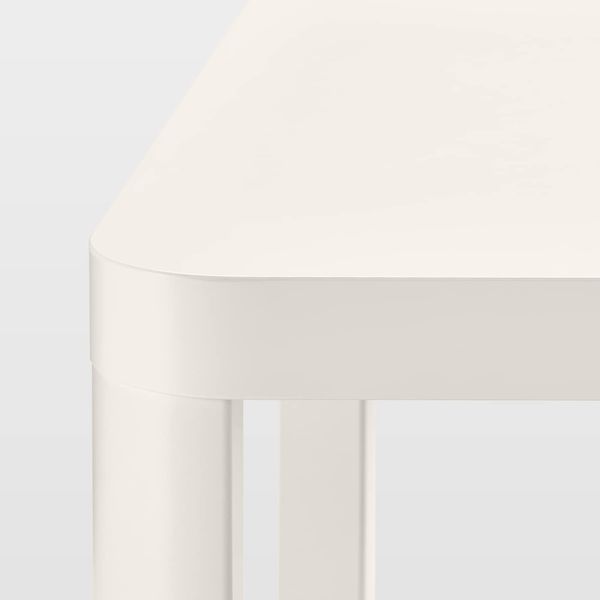 IKEA TINGBY Столик на колесах, білий, 50x50 см 20295930 фото