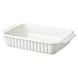 IKEA POETISK Посуд стійкий до високих температур, овальний/кремовий, 32x21 см 80513874 фото 5