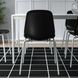 IKEA LIDAS Стілець, чорний/Сефаст білий 59505569 фото 5