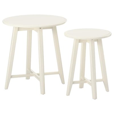 IKEA KRAGSTA Столики, 2 шт., білий 20299829 фото