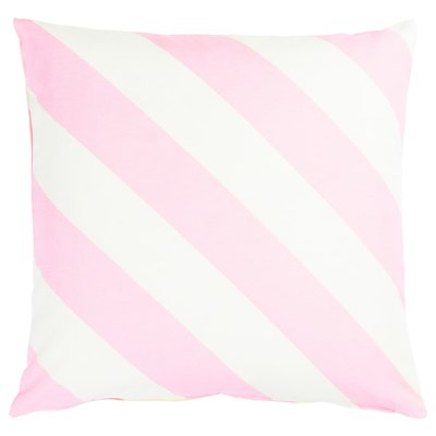 IKEA LAGERMISPEL Чохол, рожевий/білий/смугастий, 50x50 см 60555172 фото