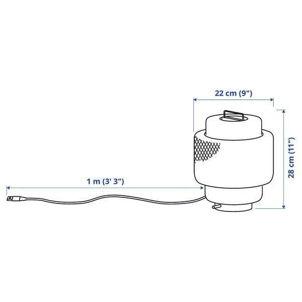 IKEA SINNERLIG Світильник LED настільний, бамбук/ручної роботи, з регульованим рівнем освітлення 40501203 фото