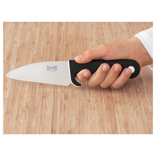 IKEA SMABIT Нож и очиститель, черный/белый 40286406 фото