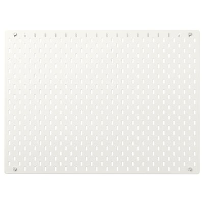 IKEA SKADIS Перфорована панель, біла, 76x56 см 10321618 фото