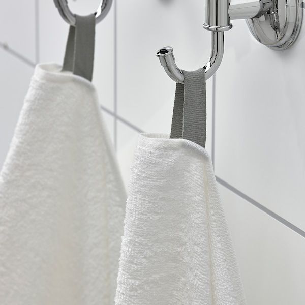 IKEA DIMFORSEN Рушник для купання, білий, 100x150 см 90512893 фото