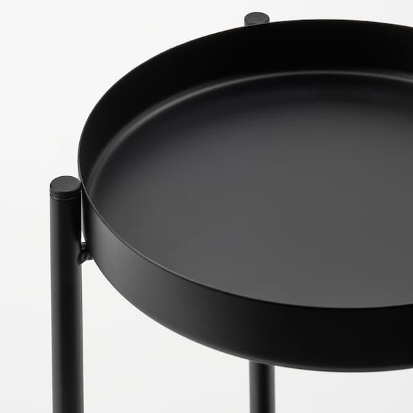 IKEA OLIVBLAD Підставка для горщика, для внутрішнього/зовнішнього використання, чорна, 35 см 10486652 фото