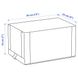 IKEA HEMMAFIXARE Коробка для взуття, тканина в смуги/білий/сірий, 23x34x19 см 40503914 фото 7