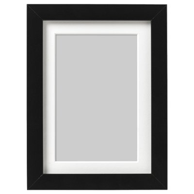 IKEA RIBBA Рамка, чорна, 13x18 см 50378448 фото