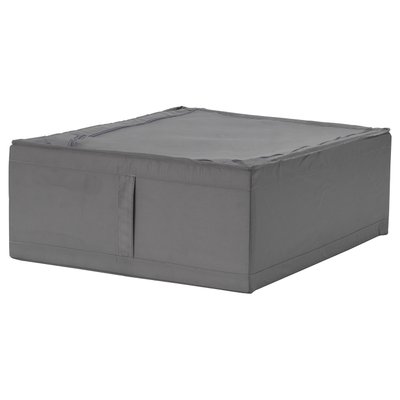 IKEA SKUBB Контейнер для одягу/постелі, темно-сірий, 44x55x19 см 20399999 фото