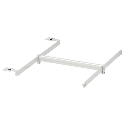 IKEA HJALPA Труба для вішалки + 2 направляючі + 1 комплект фурнітури, регульовані/білий, 30-47x55 см 69428820 фото