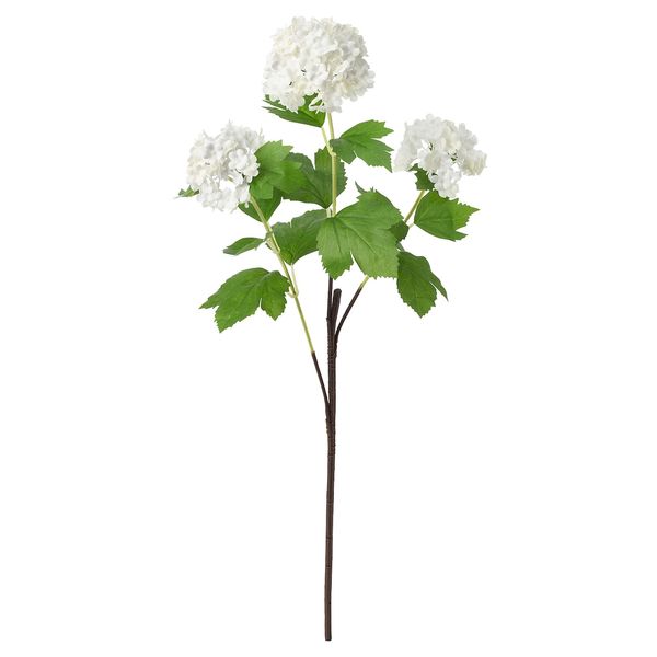 IKEA SMYCKA Штучна квітка, біла/пухнаста, 60 см 40409742 фото