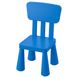 IKEA MAMMUT Дитяче стільчик, для внутрішнього/зовнішнього використання/синій 60365346 фото 3